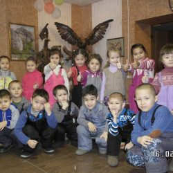 Участники акции -воспитанники и воспитатели детского сада "Акбузат"